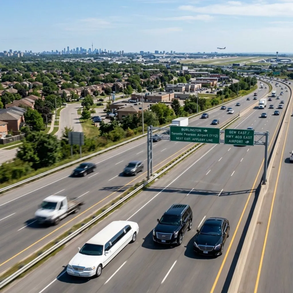 Burlington Airport Limo Service SUV sedan limousine fleet airport transportation